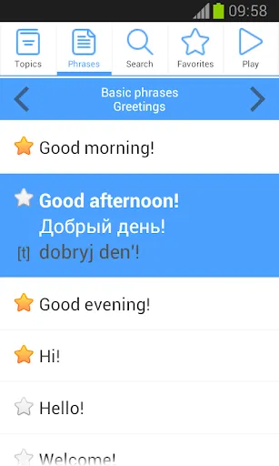 Capturas de pantalla de Phrasebook PRO (16 languages)