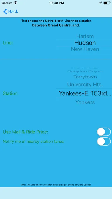 MNR Train Ticket Wizard Screenshots