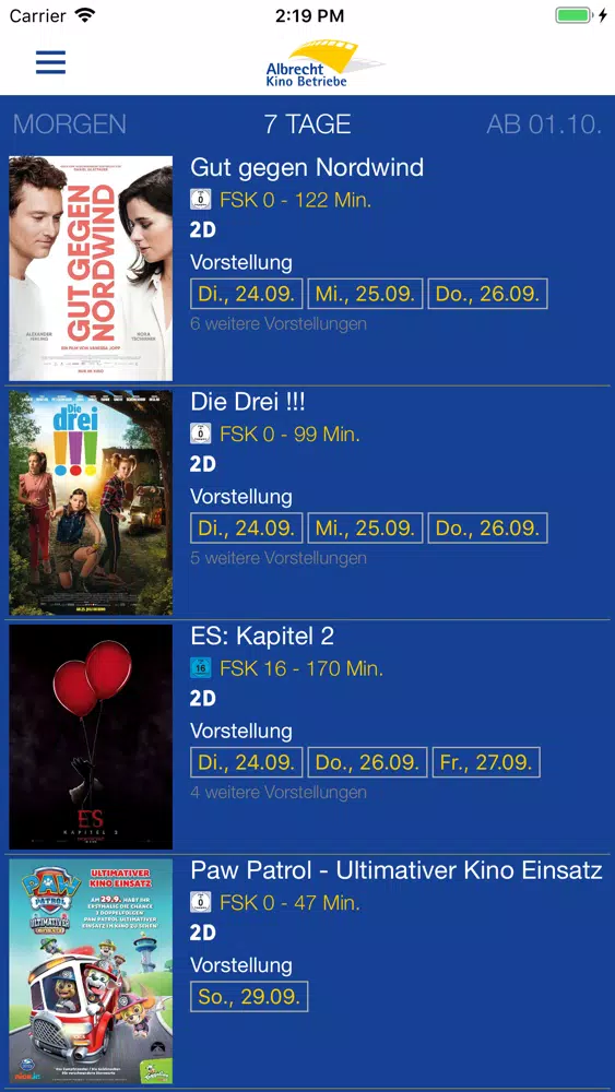 Скриншоты Albrecht Kino Waldshut