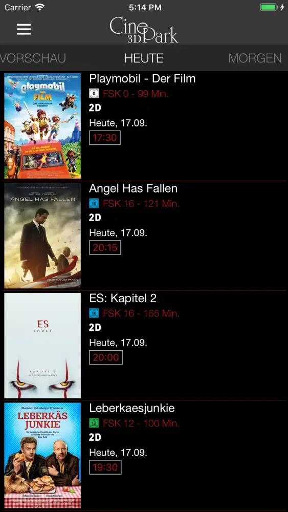 CinePark Screenshots