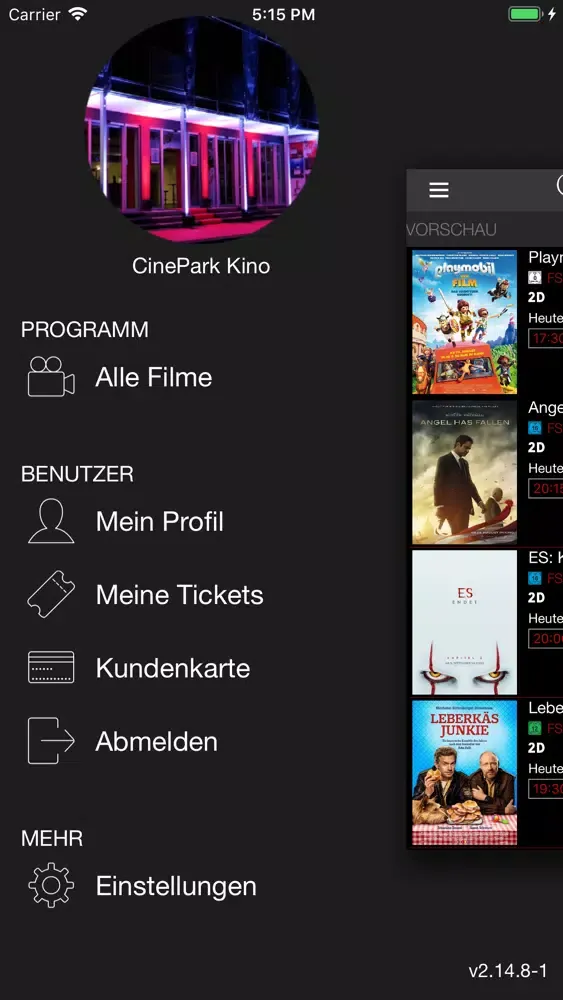 CinePark Screenshots