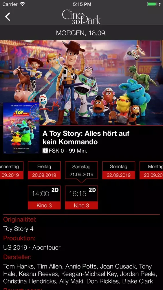 CinePark Screenshots