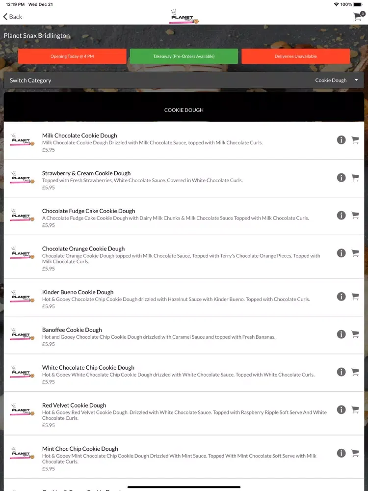 Planet Snax iPad  Ekran Görüntüleri