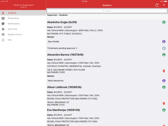 صور Sonia for Supervisors iPad 