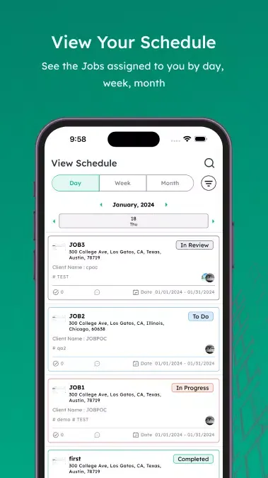 ภาพหน้าจอของ PlanHub Field App