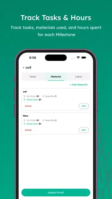 ภาพหน้าจอของ PlanHub Field App