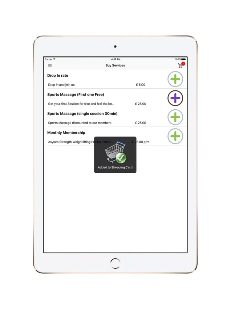 Raha Fitness iPad  स्क्रीनशॉट