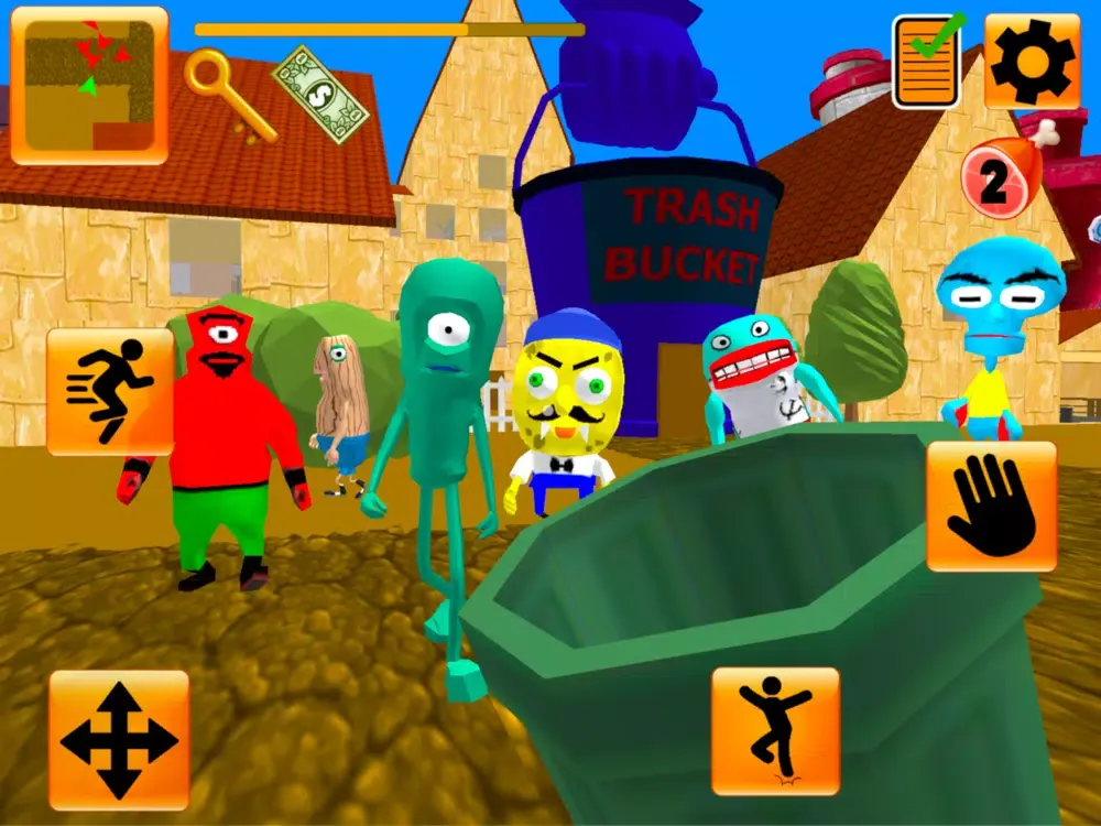 Tangkapan layar Plankton's Gang. Sponge Escape iPad 