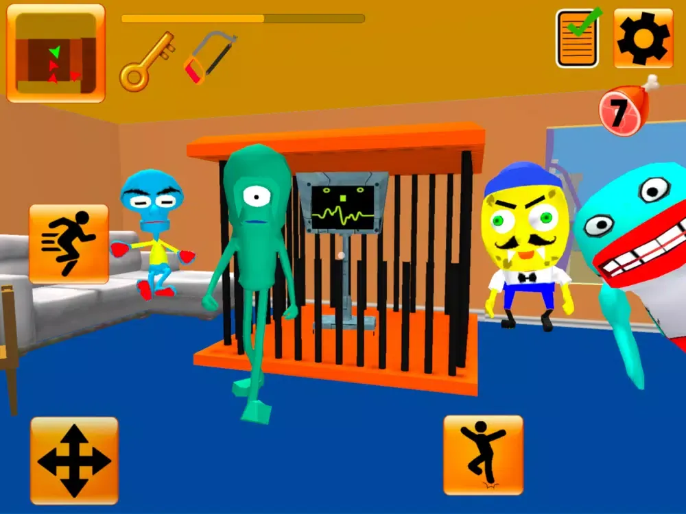Tangkapan layar Plankton's Gang. Sponge Escape iPad 