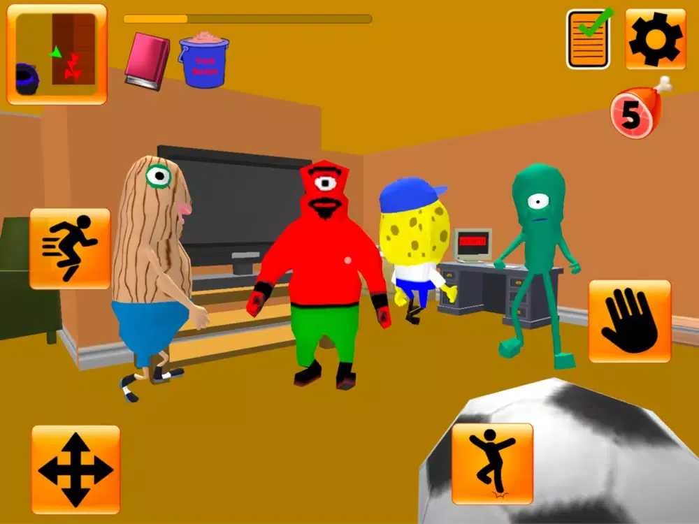 Tangkapan layar Plankton's Gang. Sponge Escape iPad 