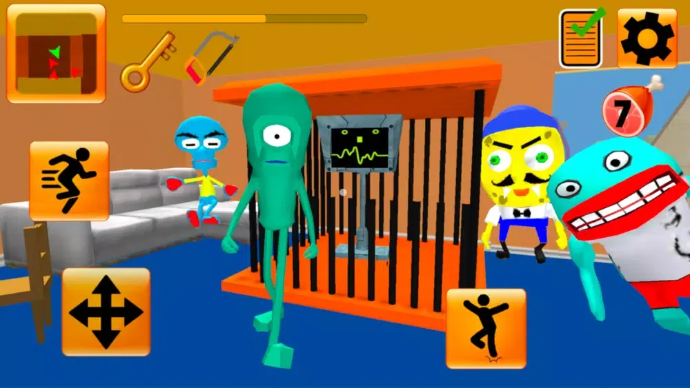 Tangkapan layar Plankton's Gang. Sponge Escape