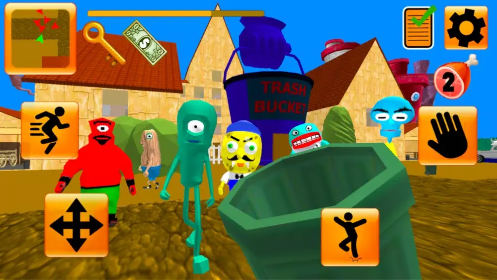 Tangkapan layar Plankton's Gang. Sponge Escape