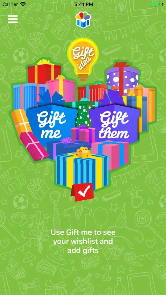 Tangkapan layar Gift Me Something