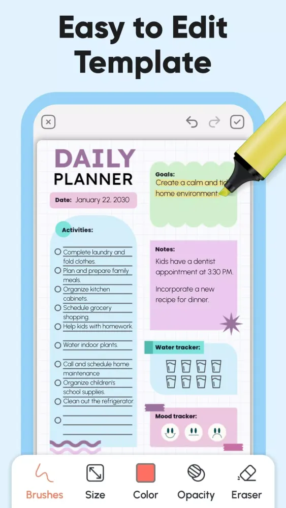 Daily Planner, Weekly Planner Screenshots