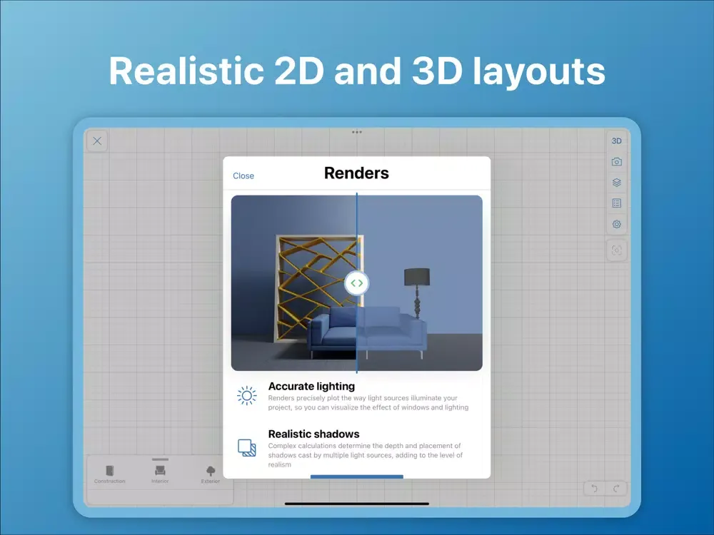Скриншоты ViDesign – 3D Home Design iPad 