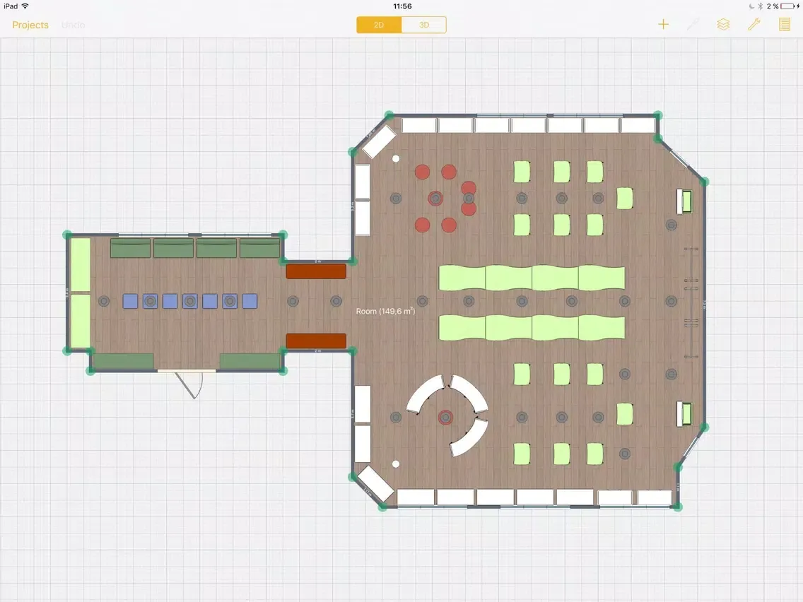 Woods Furniture Space Planner iPad  Screenshots