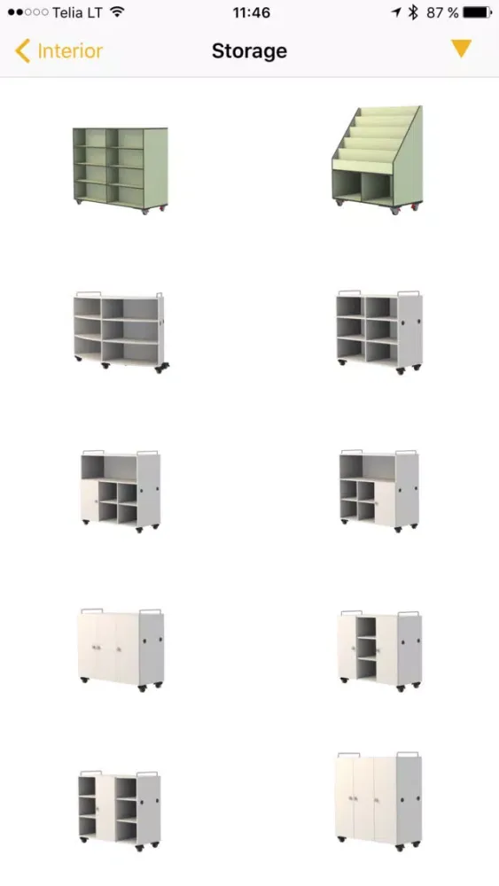 Woods Furniture Space Planner Screenshots