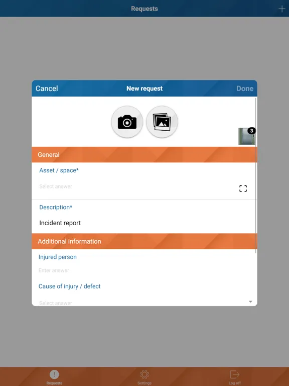 Screenshot di Planon Request For Action iPad 