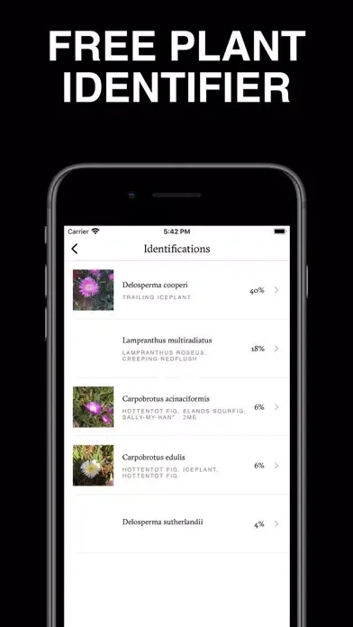The Plant Identifier App Screenshots