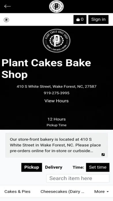 Screenshot di Plant Cakes Bake Shop