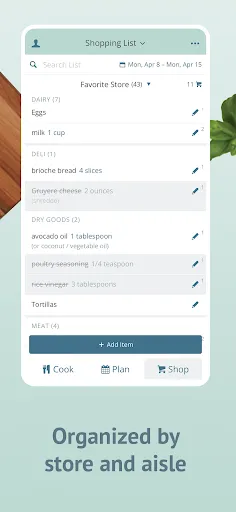 Zrzuty ekranu Plan to Eat: Meal Planner
