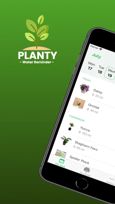 Captures d'écran de Planty: Water plant