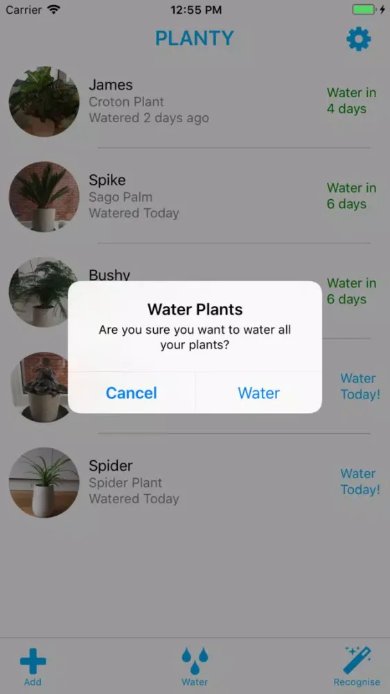 Tangkapan layar Planty