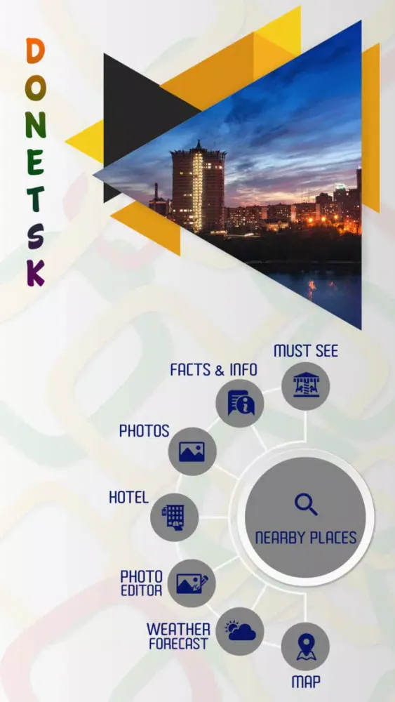 Tangkapan skrin Donetsk Travel Guide