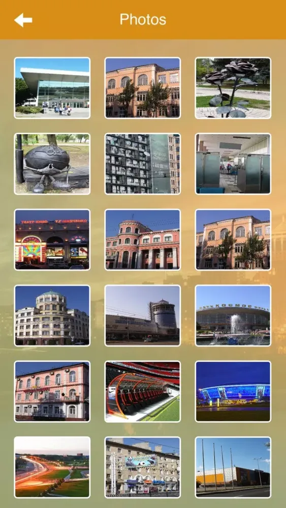 Tangkapan skrin Donetsk Travel Guide