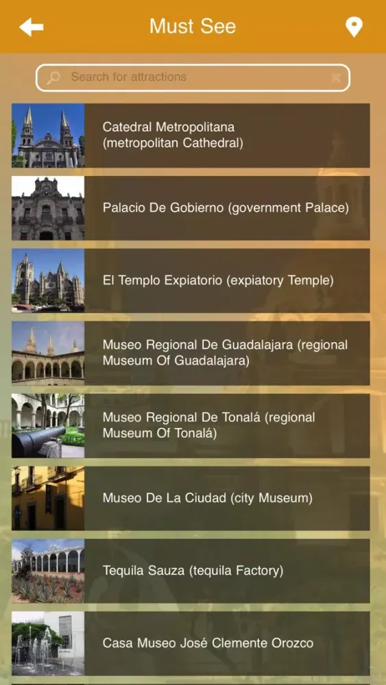 Capturas de tela do Guadalajara City Guide