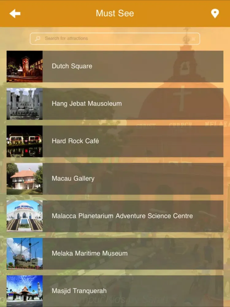 Capturas de tela do Malacca Travel Guide iPad 
