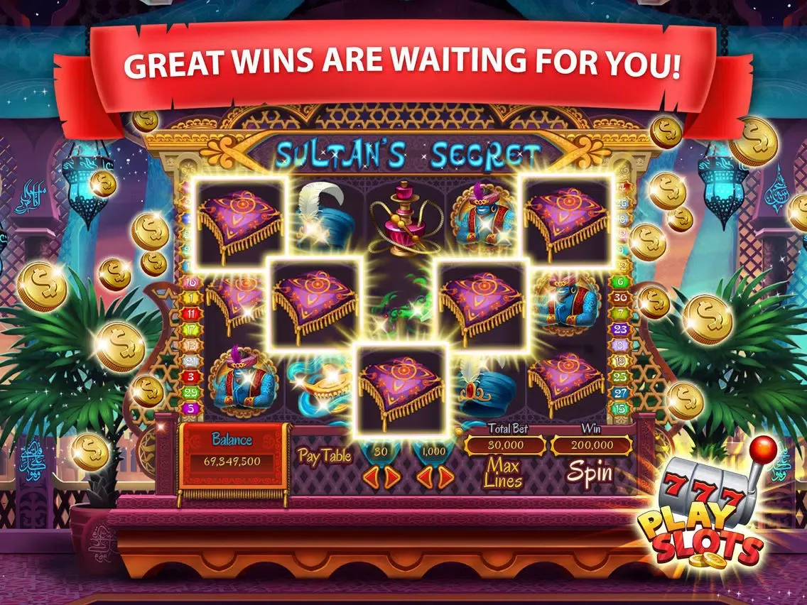 PlaySlots HD – online slotmachines iPad  Ekran Görüntüleri