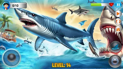 Angry Shark Simulator Games 3d سکرین شاٹس