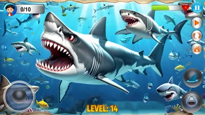 Angry Shark Simulator Games 3d سکرین شاٹس