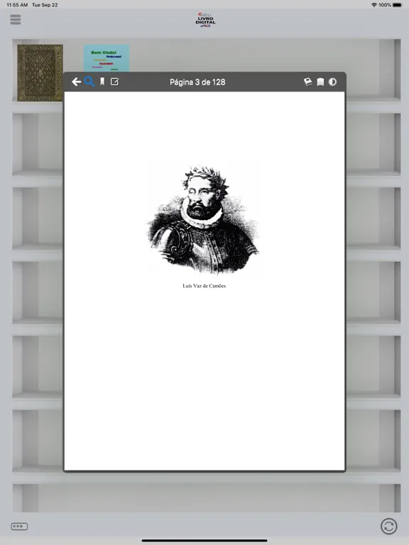 ภาพหน้าจอของ Meu Livro Digital iPad 