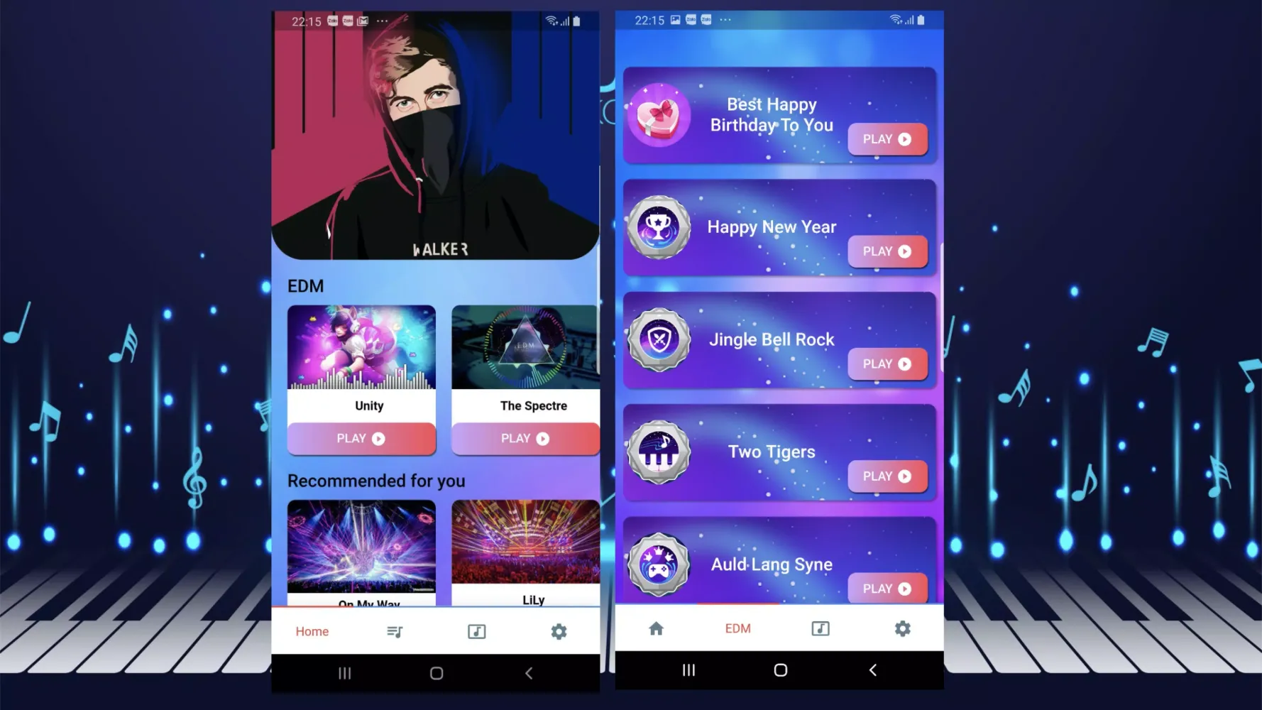 Tangkapan skrin Piano Music Game - EDM Music