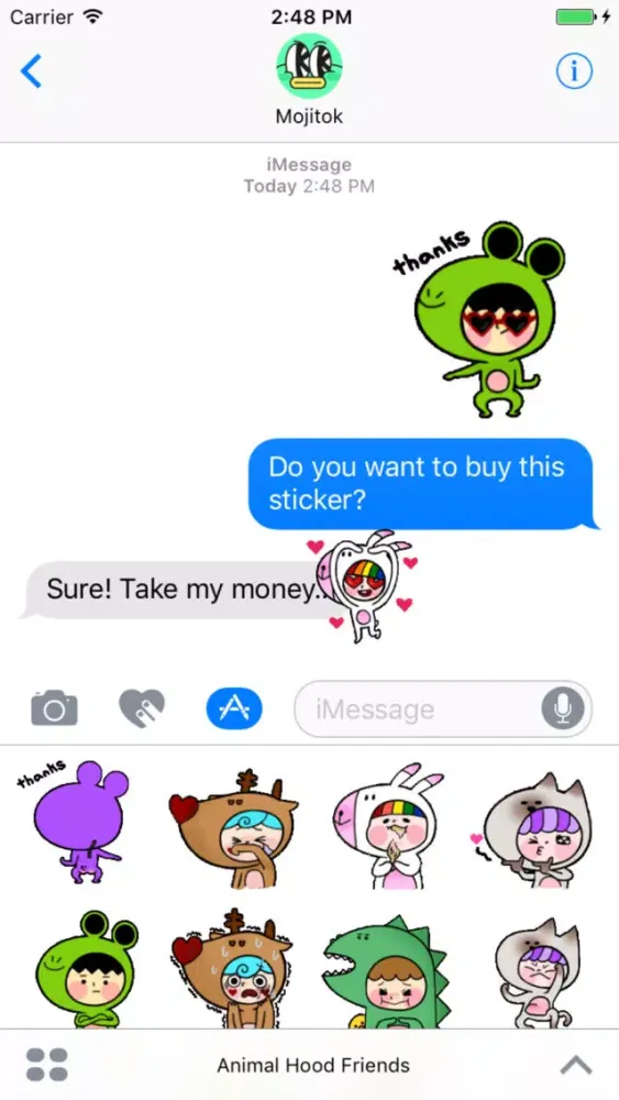 Capturas de pantalla de Animalhood Friends Animated Stickers