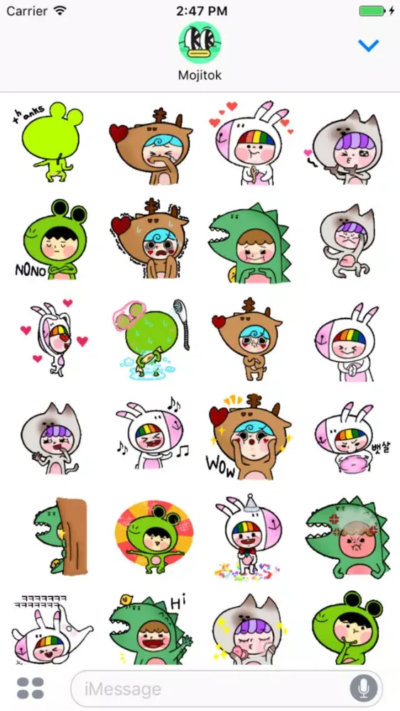 Capturas de pantalla de Animalhood Friends Animated Stickers