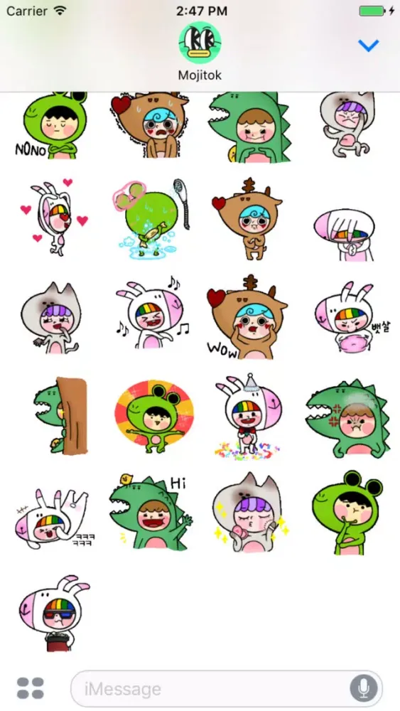 Capturas de pantalla de Animalhood Friends Animated Stickers