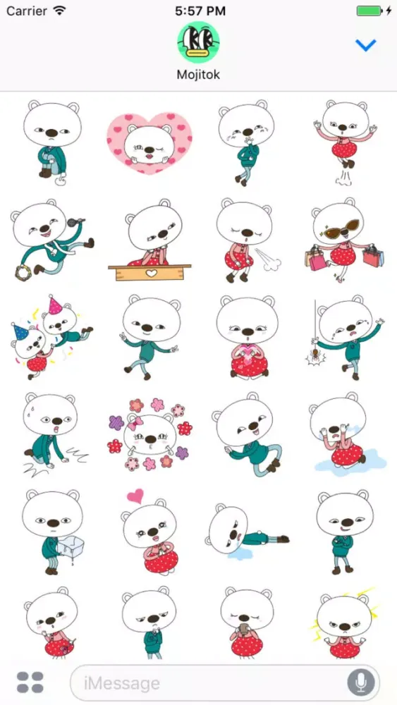 Capturas de pantalla de Benny & Bessie, the Polar Bears Stickers