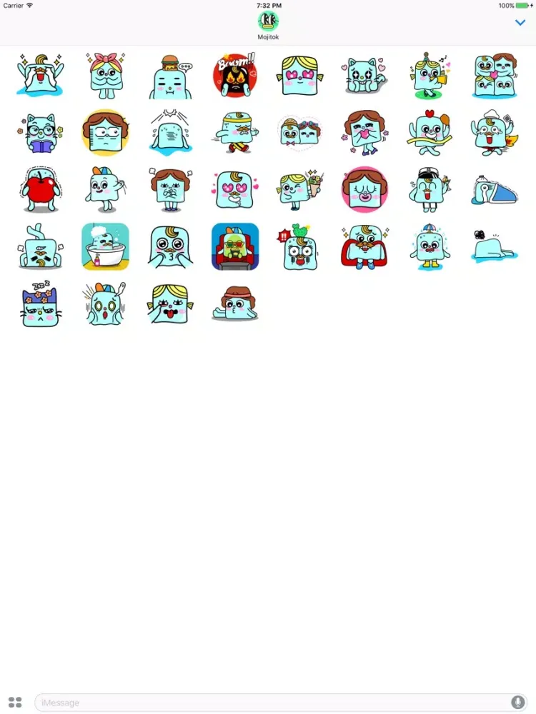Capturas de tela do Cube Family Stickers iPad 