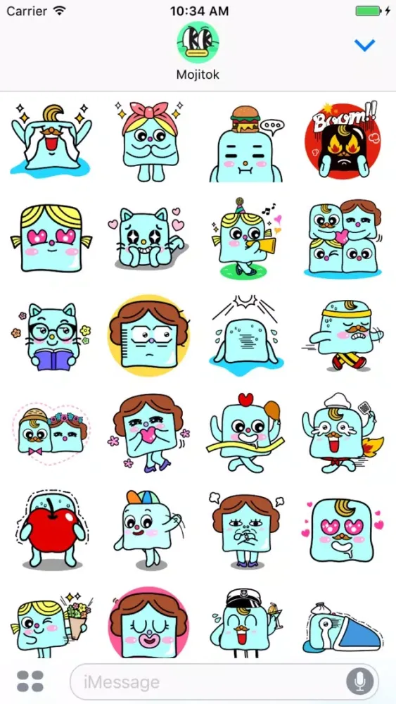 Capturas de tela do Cube Family Stickers