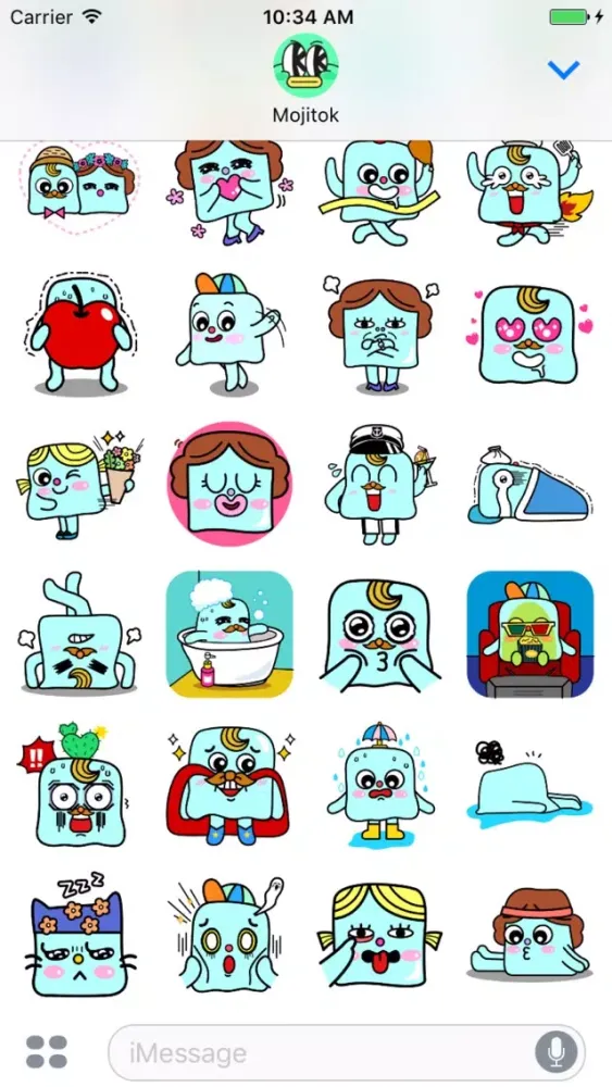 Capturas de tela do Cube Family Stickers
