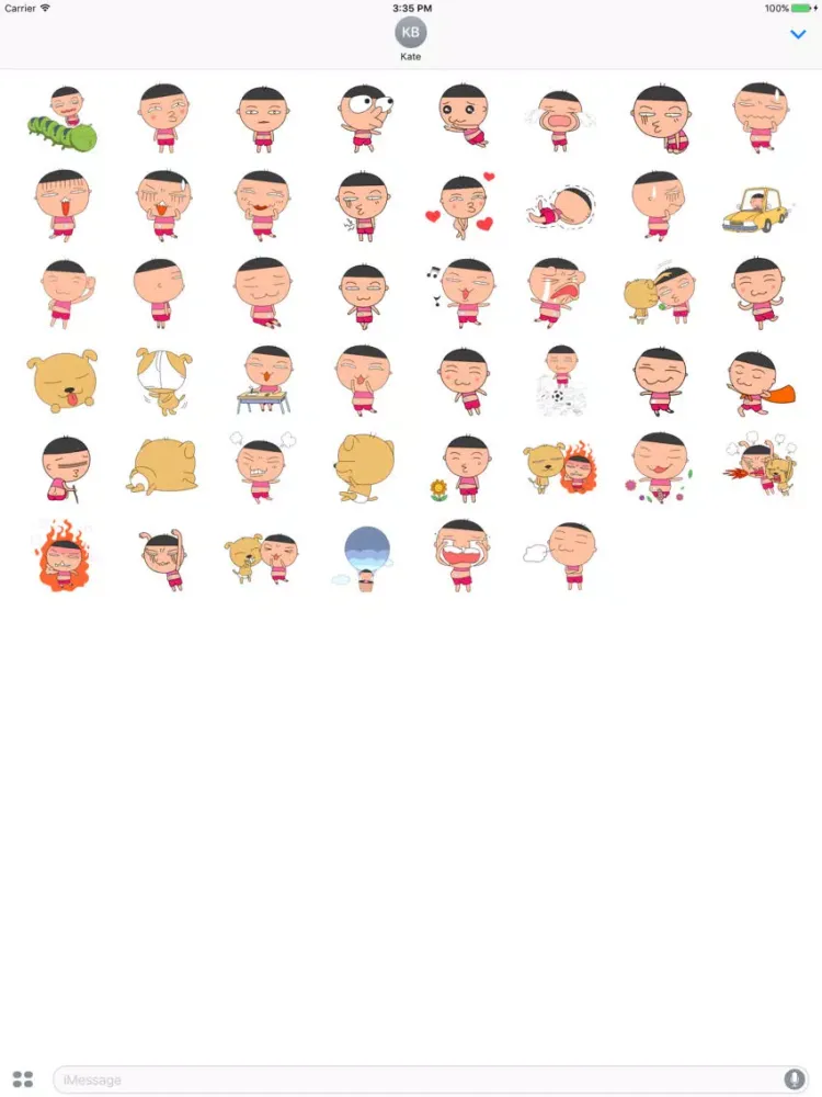 Jjukku Animated Stickers iPad  Ekran Görüntüleri