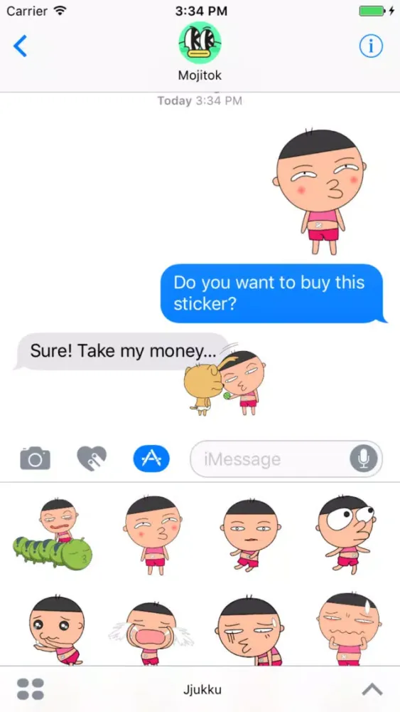 Jjukku Animated Stickers Ekran Görüntüleri