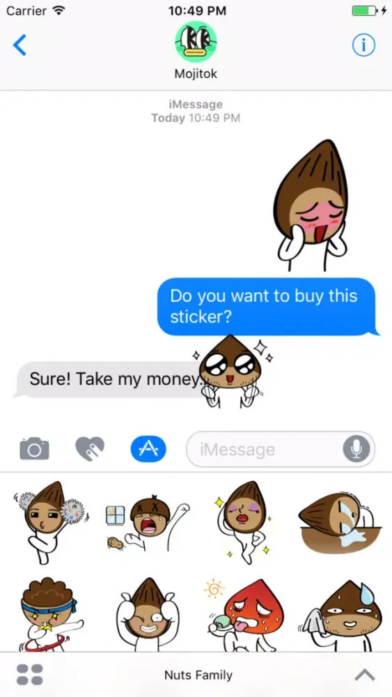 Nuts Family Stickers Screenshots
