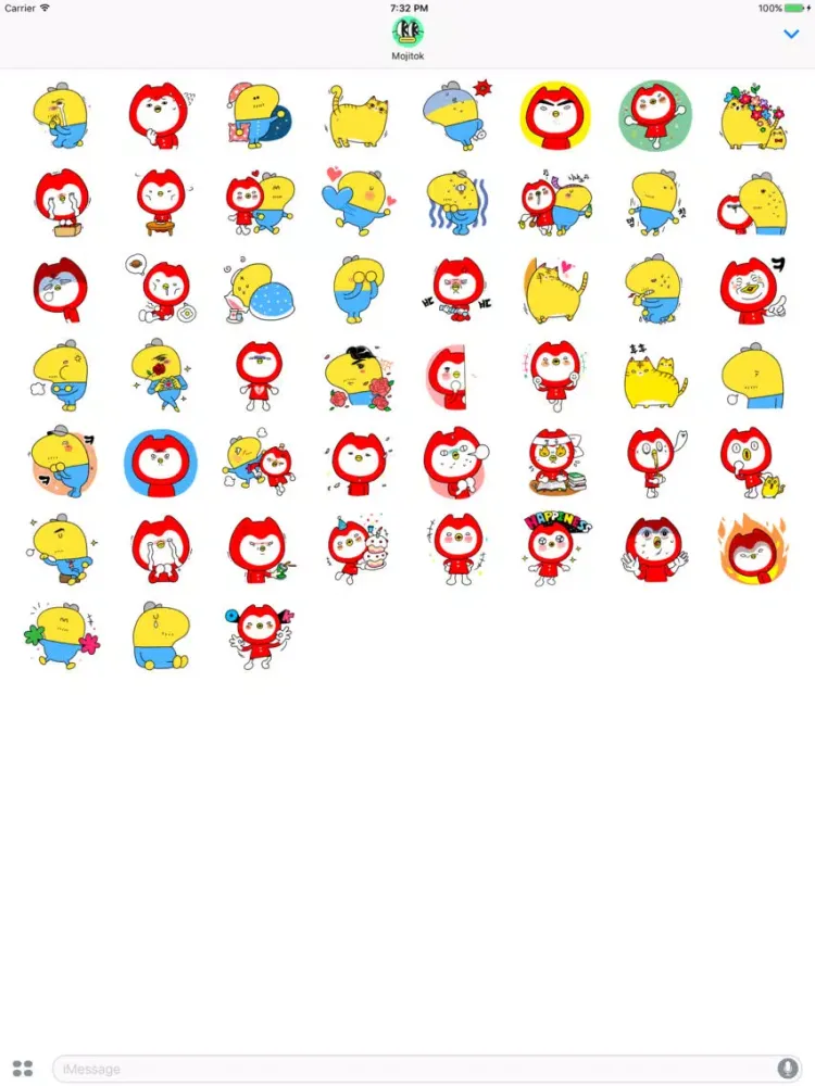 Ảnh chụp màn hình của Rolrol & Peno Stickers iPad 