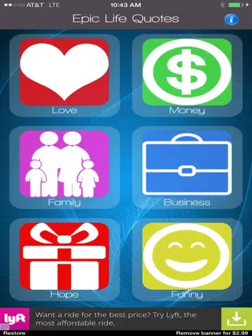 Capturas de pantalla de Epic Life Quotes - Daily Inspirations & Motivations iPad 