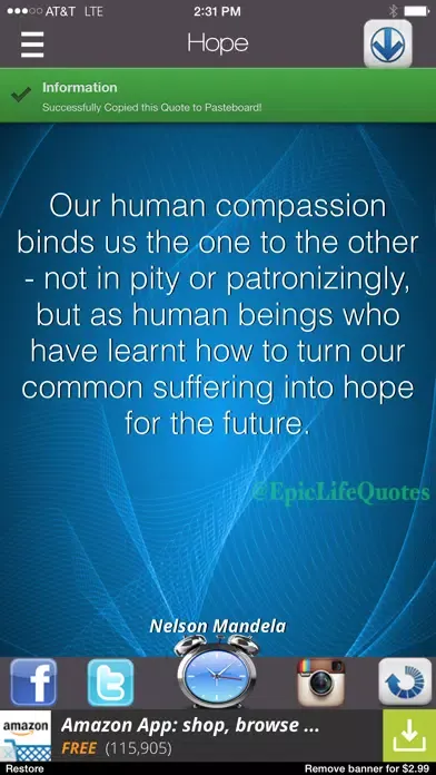 Capturas de pantalla de Epic Life Quotes - Daily Inspirations & Motivations