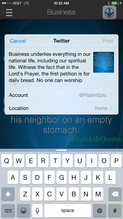 Capturas de pantalla de Epic Life Quotes - Daily Inspirations & Motivations